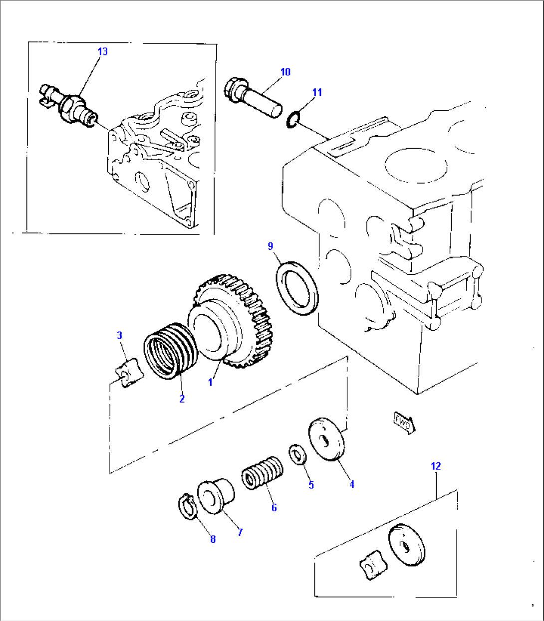 LUBRICATING OIL PUMP AND DELIVERY HOUSING