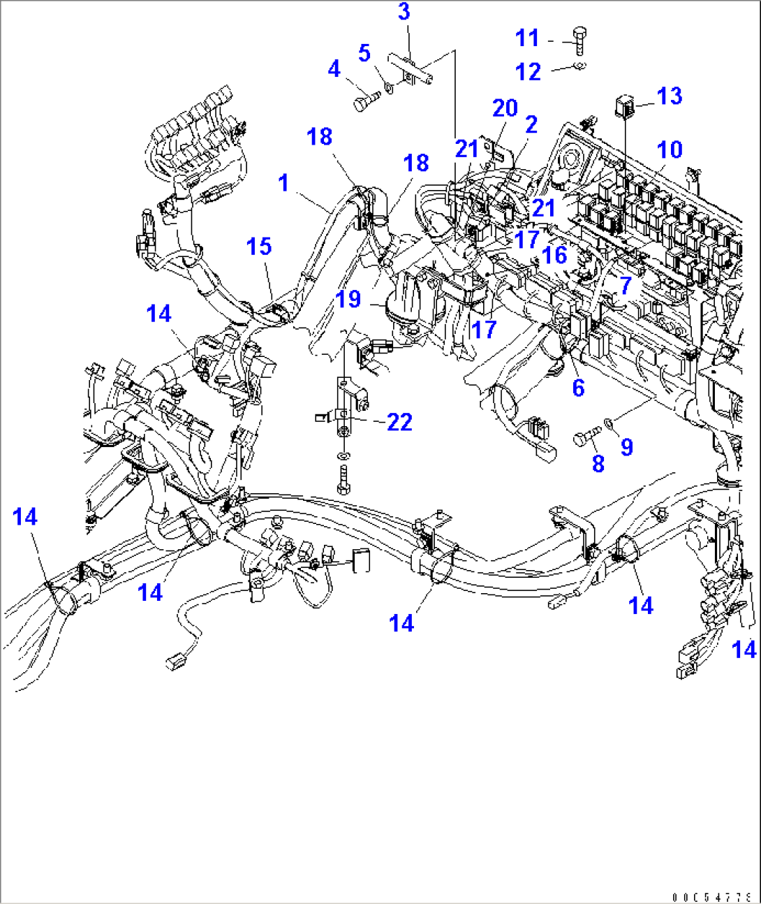 LOADER CONTROL (ADD ON HARNESS) (FOR JOY STICK STEERING)(#85001-)