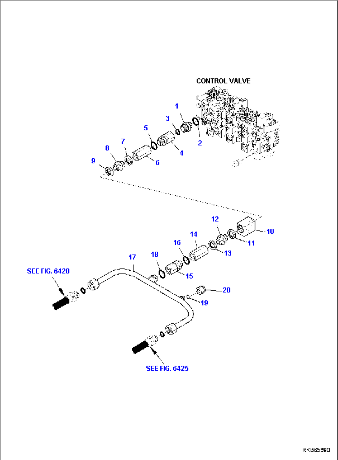 HYDRAULIC PIPING (RETURN LINE) (1/5)