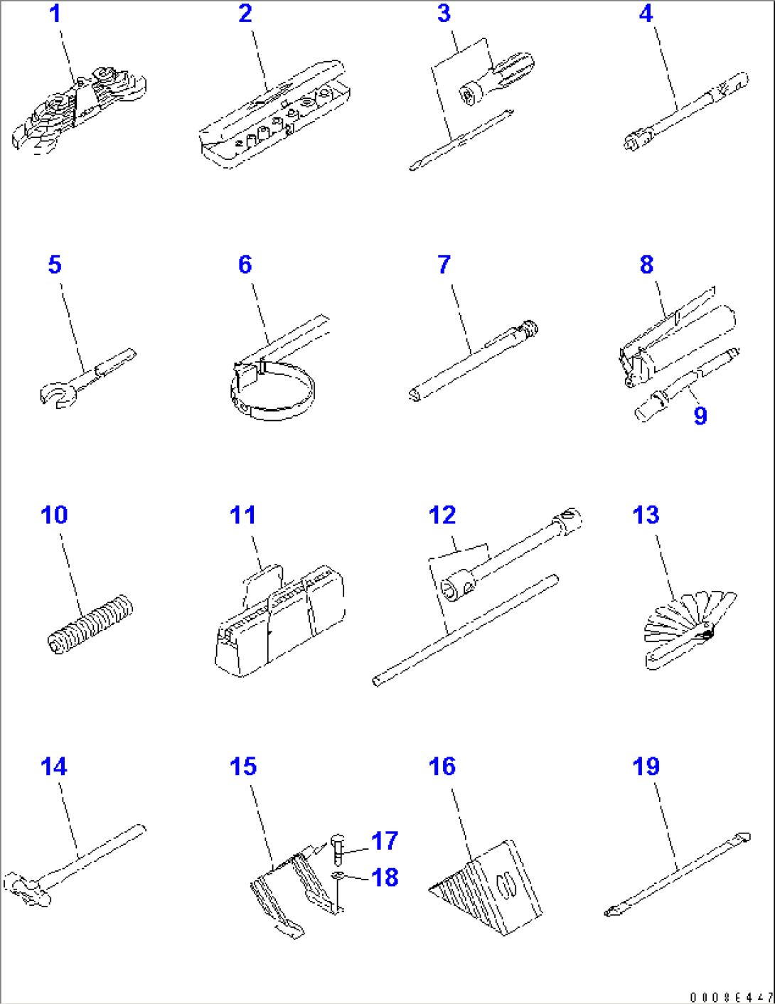 TOOL (TOOL KIT AND WHEEL STOPPER)(#85001-)
