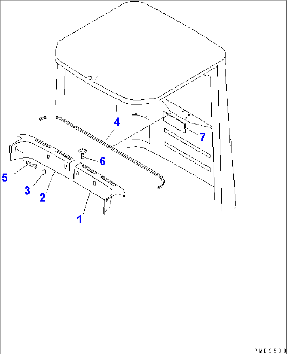 ROPS CAB (INTERIOR TRIM) (1/2)