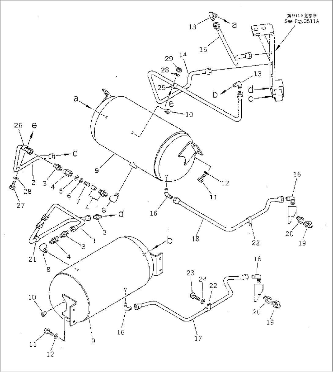 AIR PIPING (DRY TANK)(#10944-19999)