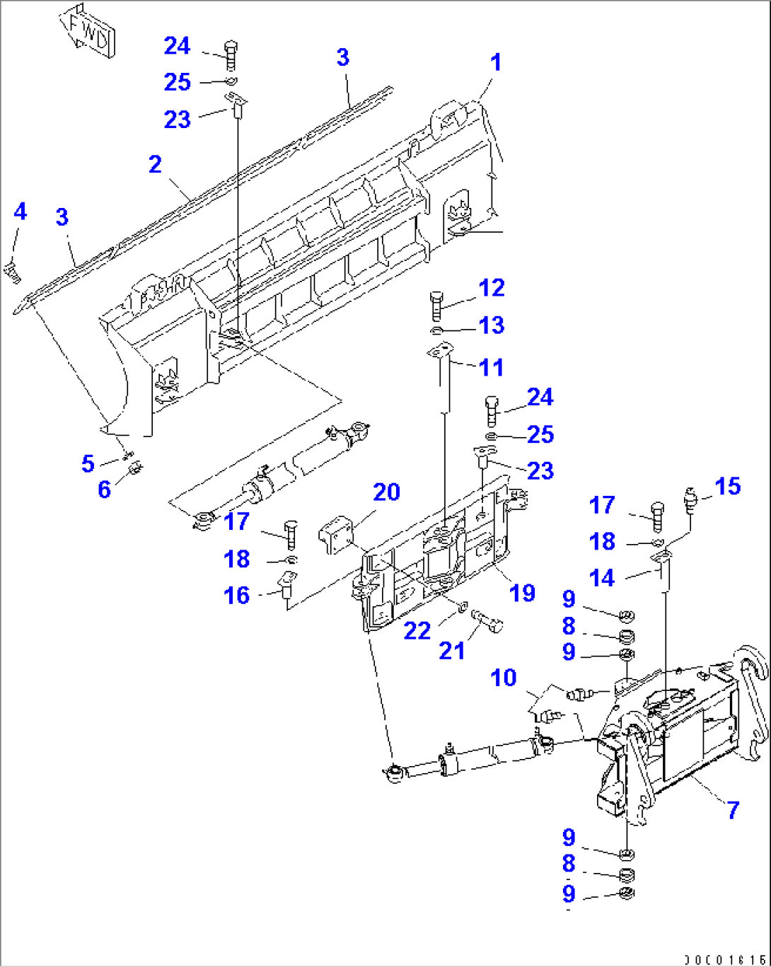 S.P.A.P. (BLADE AND CARRIER) (FOR MULTI COUPLER)(#11001-)
