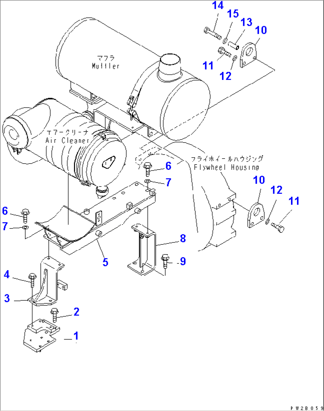 AIR INTAKE (AIR CLEANER MOUNTING PARTS)(#50001-51000)