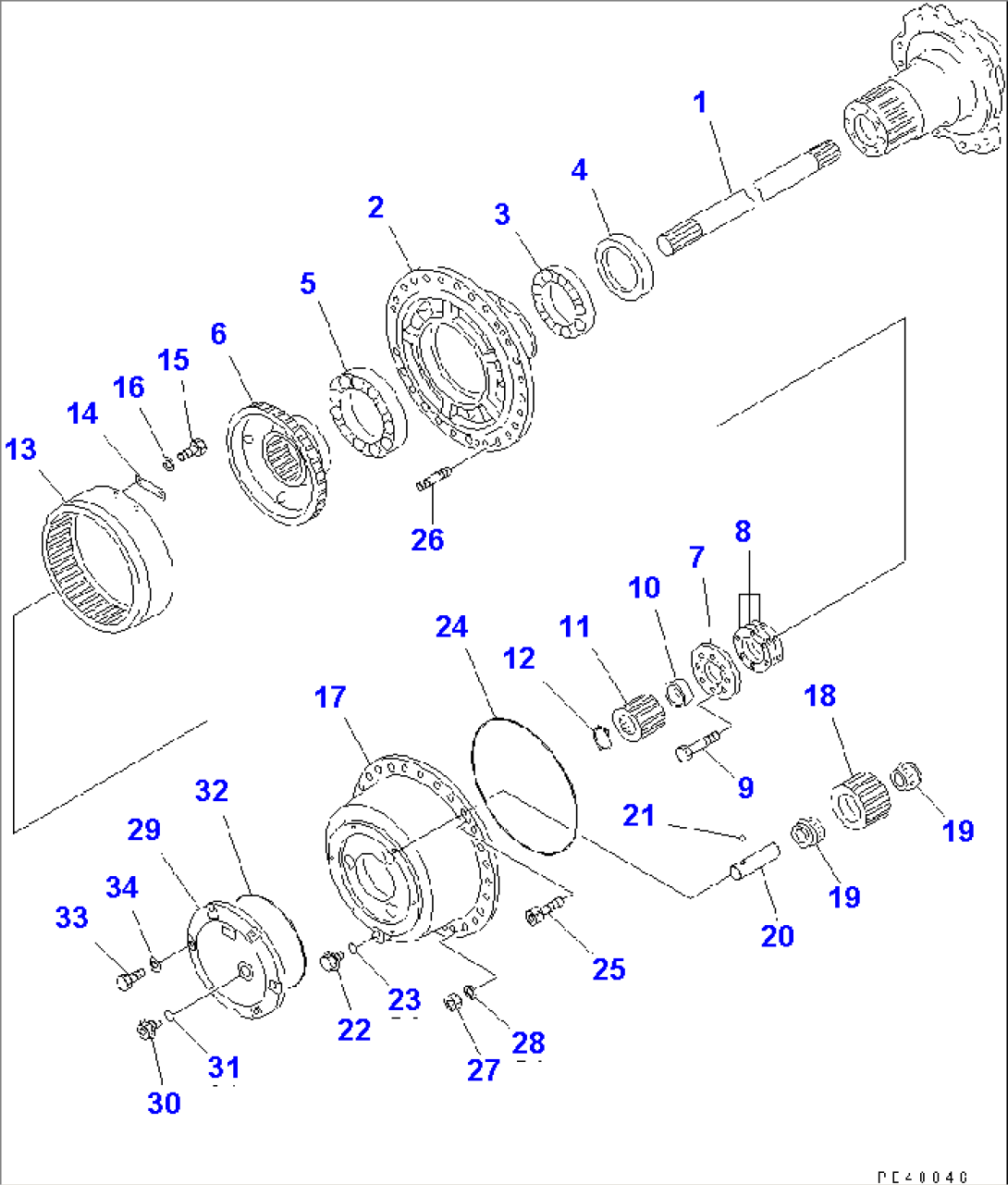 REAR FINAL DRIVE(#50001-)