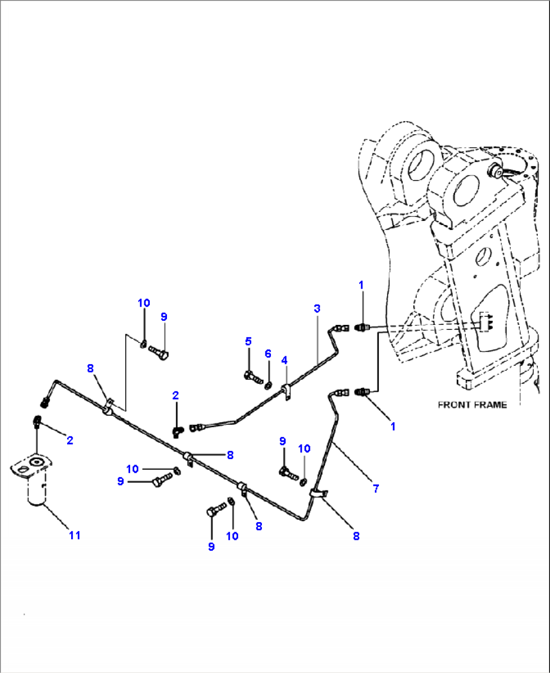 J4710-02A0 REMOTE GREASE STEERING CYLINDER