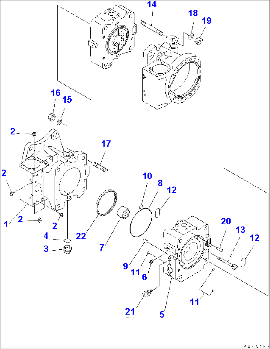 PISTON PUMP (1/14) (NO.1 PUMP)(#60001-60091)