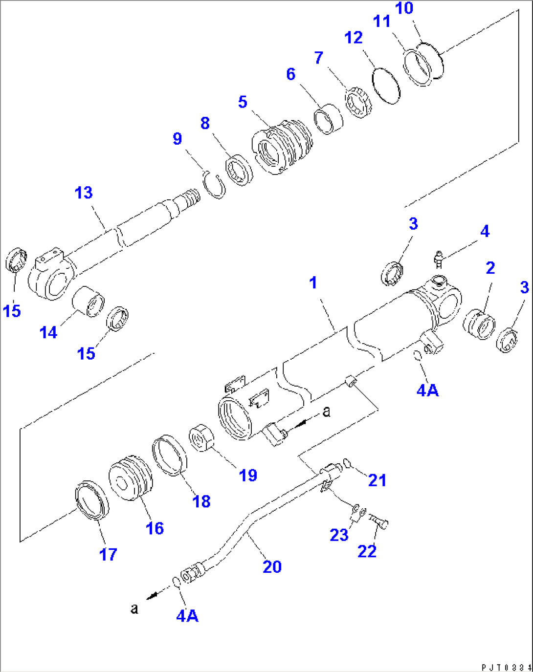 BOOM CYLINDER (ARM CRANE SPEC.) (INNER PARTS)