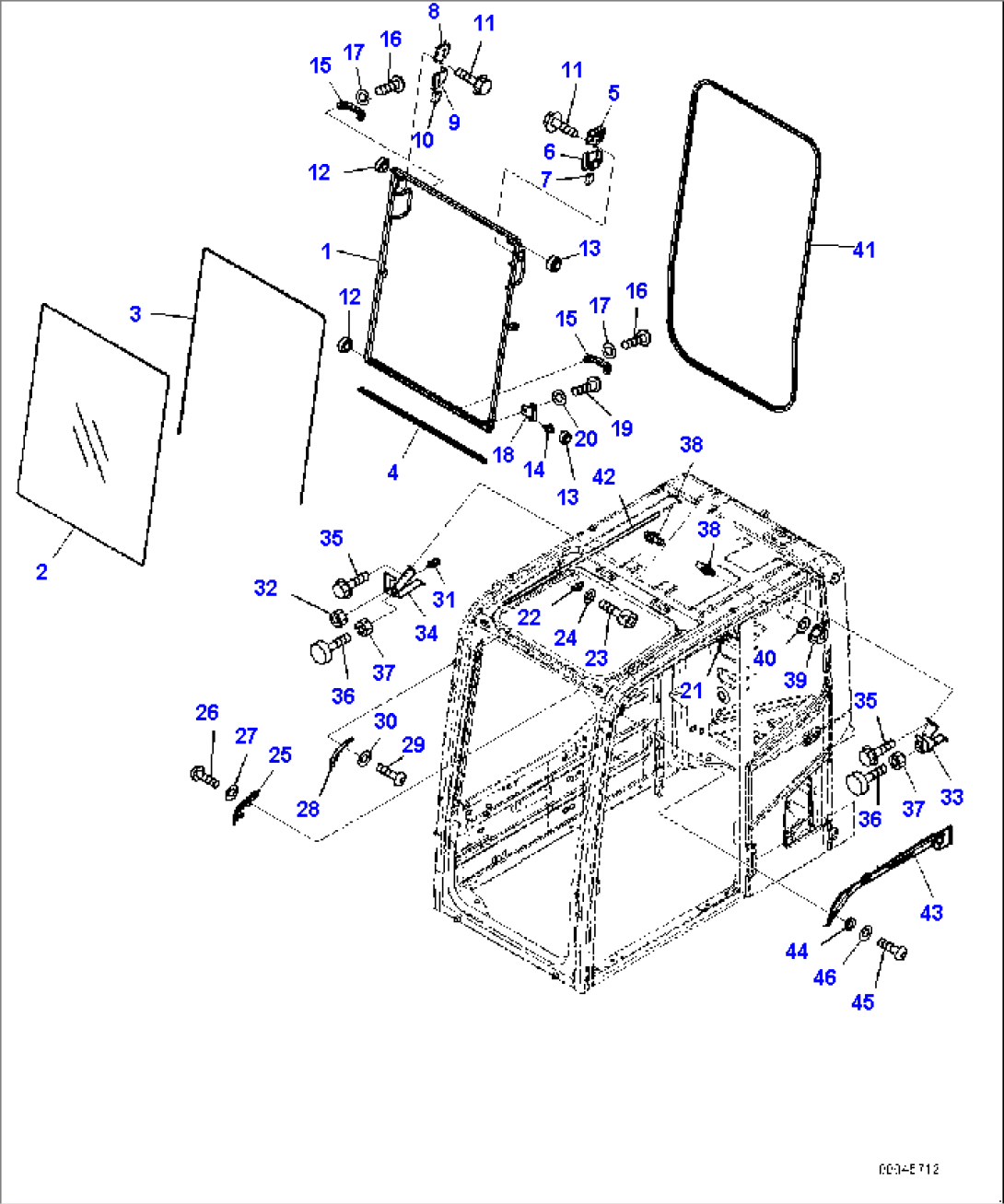 Cab, Front Window (#65001-65143)