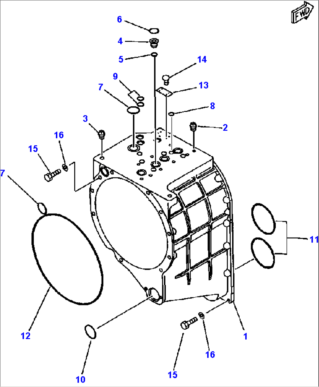 F4320-51A0 TRANSMISSION CASE