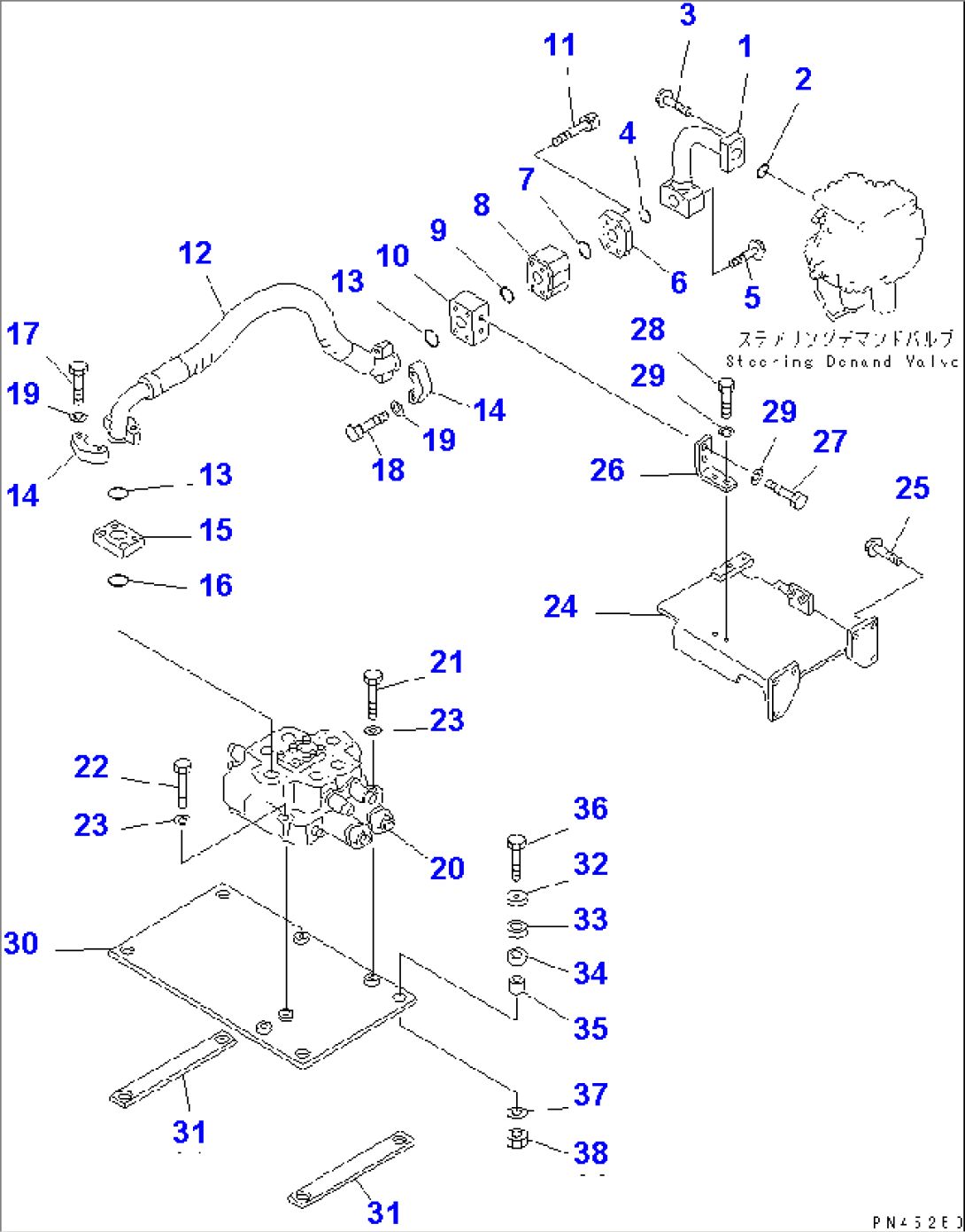 HYDRAULIC PIPING (DEMAND VALVE TO CONTROL VALVE)