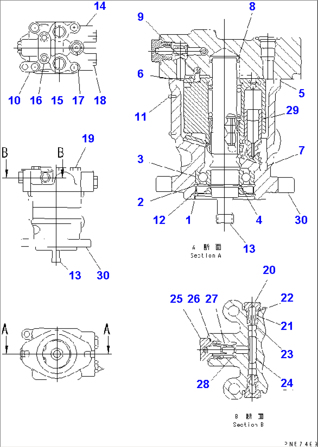 HYDRAULIC MOTOR (FOR VIBRATION)