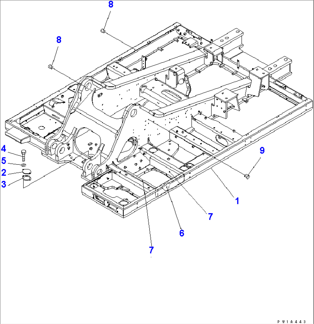 REVOLVING FRAME (FOR LOWER WIPER)(#31001-)