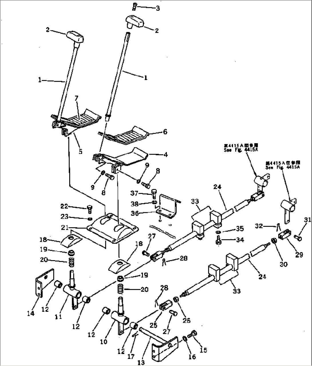 TRAVEL CONTROL (FOR WRIST CONTROL) (WITH AUTO DECELERATION)(#..-)