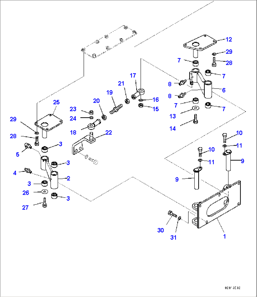 Floor Frame, Adjust Link (#30147-)