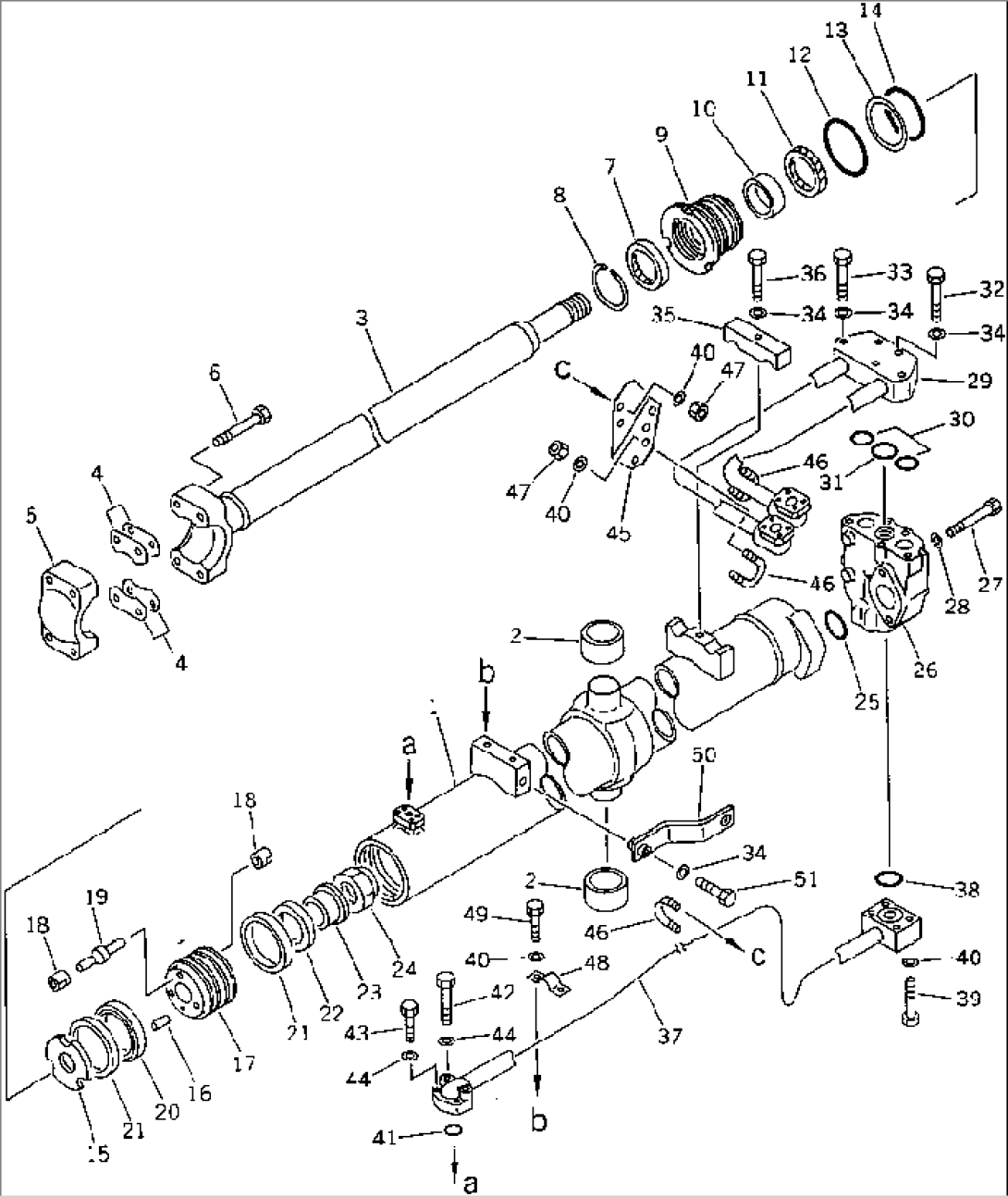 BLADE LIFT CYLINDER (1/2) (FOR TRIMMING DOZER)