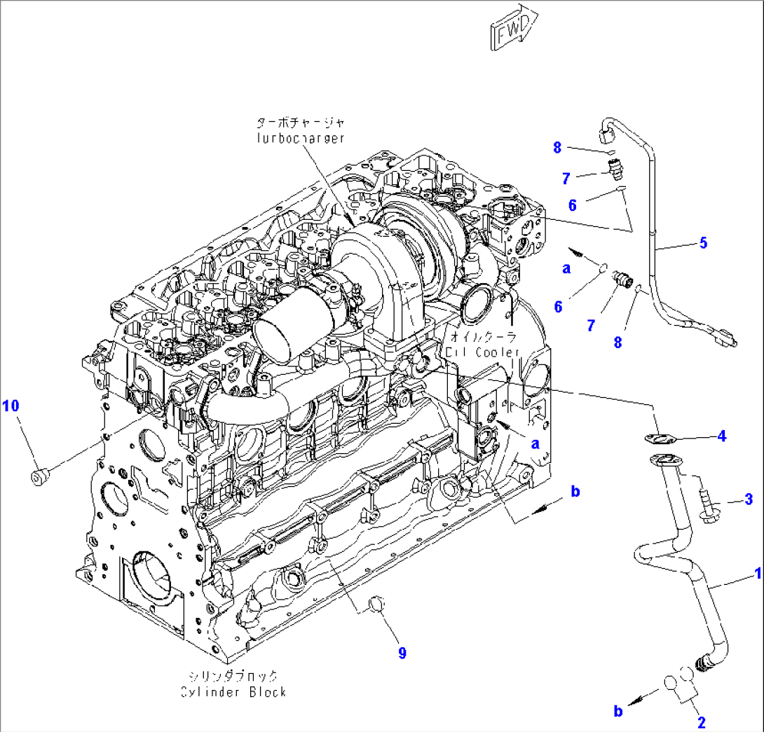 TURBOCHARGER OIL PIPING