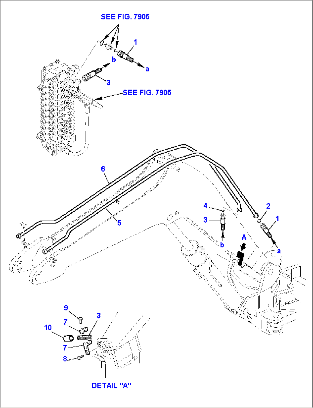 HYDRAULIC PIPING (ATTACHMENT LINE) (BOOM SIDE)