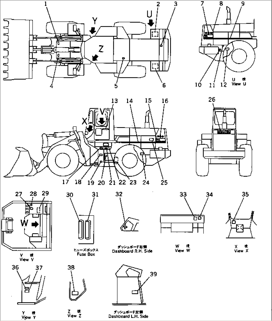 MARKS AND PLATES (ENGLISH)(#20001-)