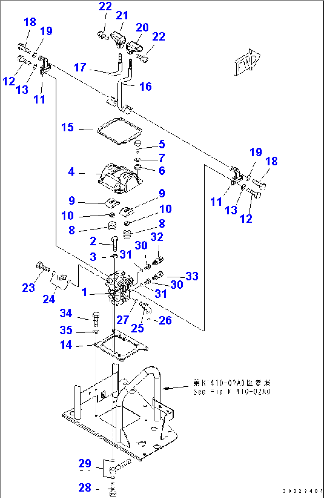 TRAVEL LEVER (LEVER AND PPC VALVE)