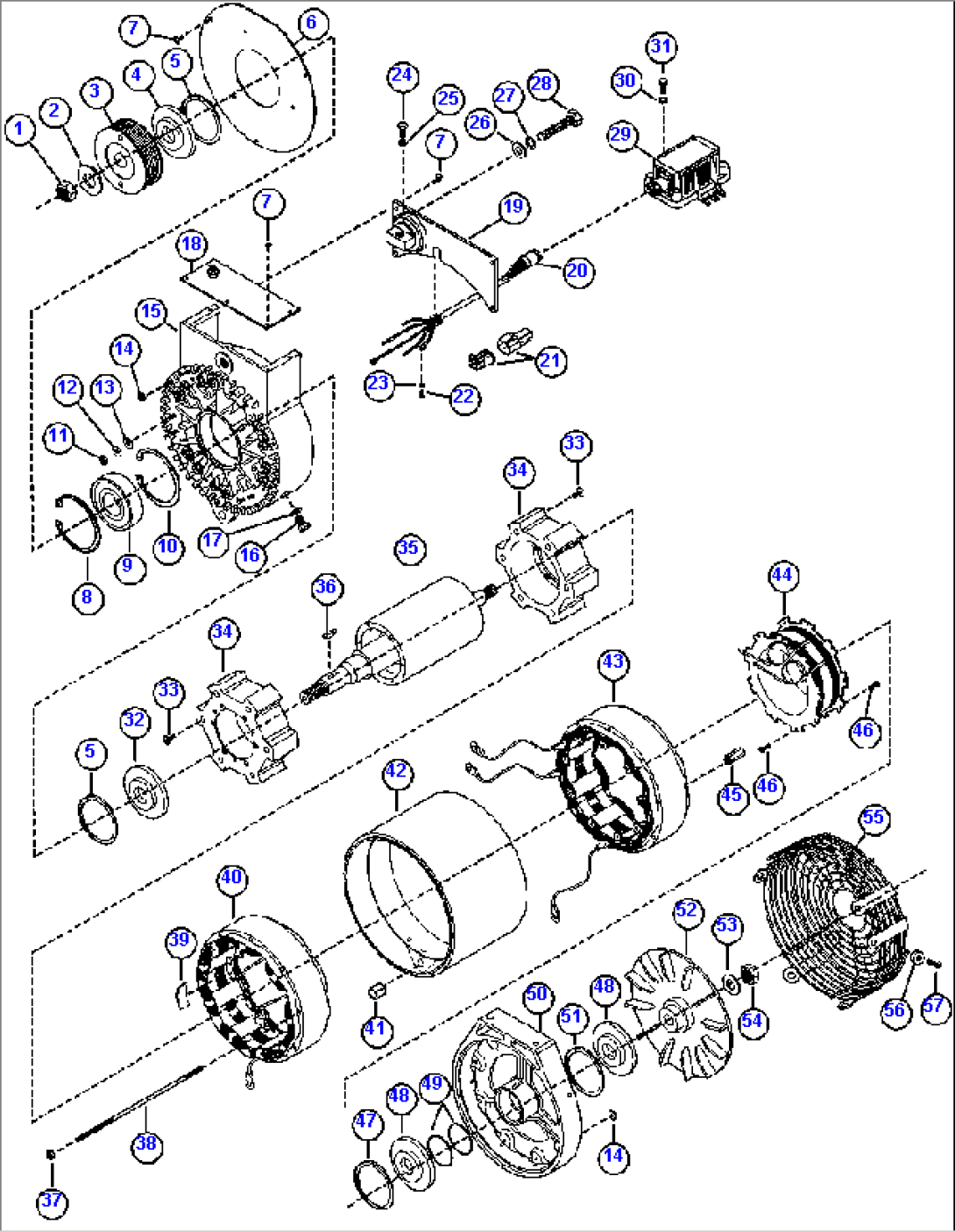 BATTERY CHARGING ALTERNATOR (XA2019)