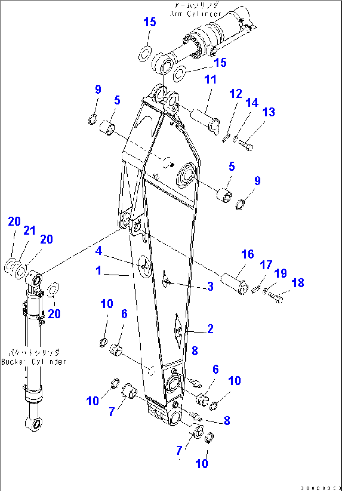 ARM (3.4M) (HEAVY DUTY) (100 HOURS GREASING TYPE) (FOR ADDITIONAL PIPING)
