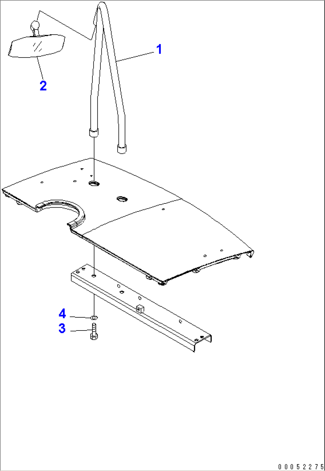 MIRROR (UNDER MIRROR)(#65001-)