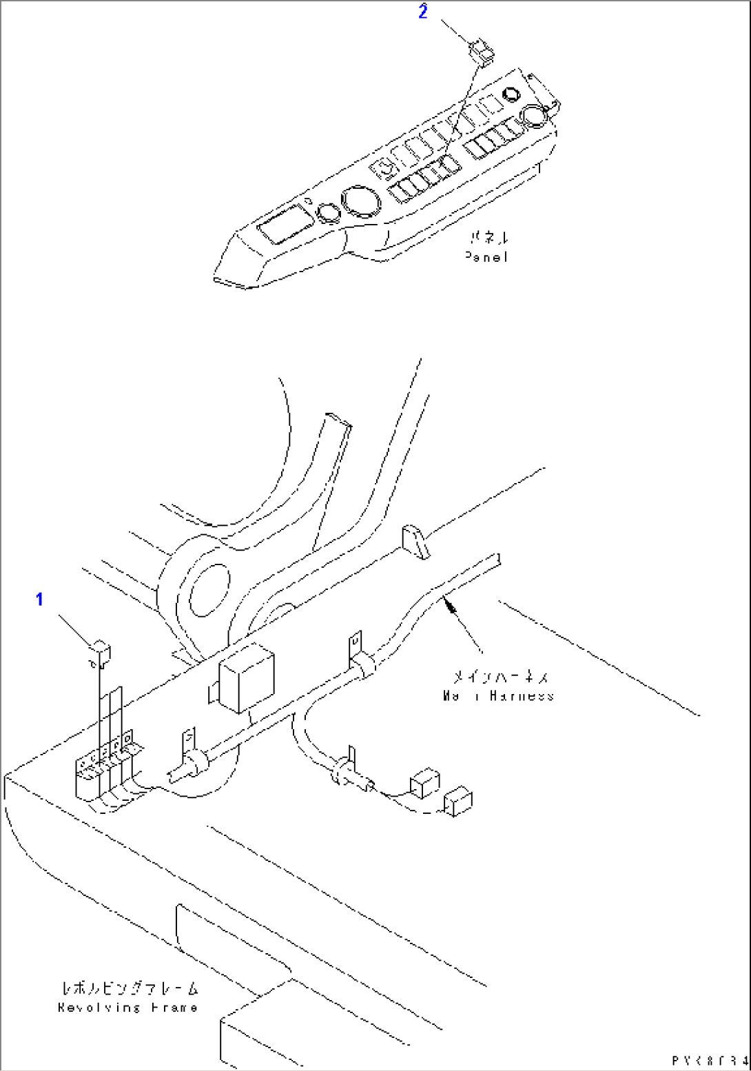 RELAY AND SWITCH (FOR REAR DOZER OR FRONT OUTRIGGER)(#K32001-)