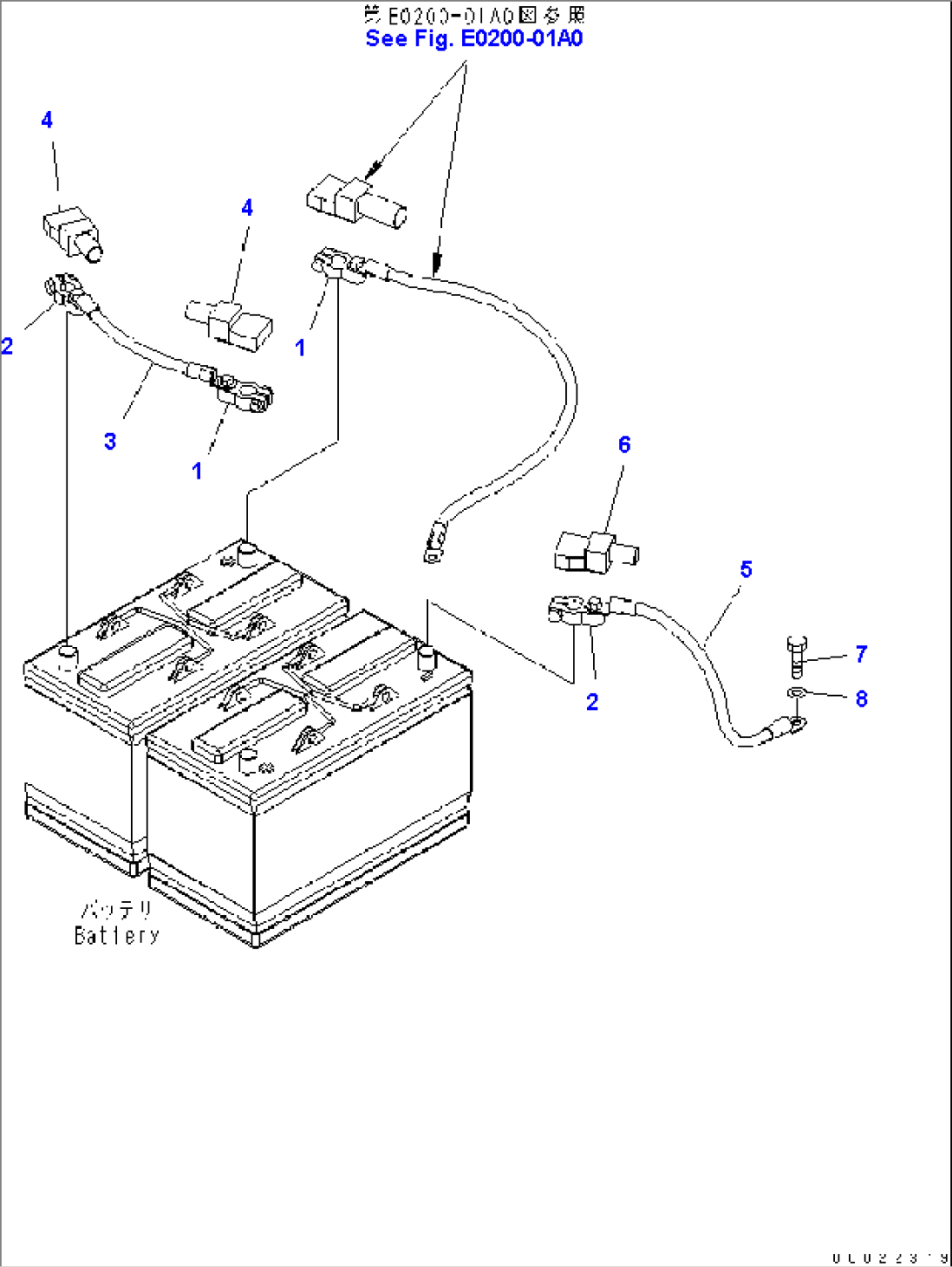 WIRING (BATTERY HARNESS) - WITHOUT BATTERY MAIN SWITCH