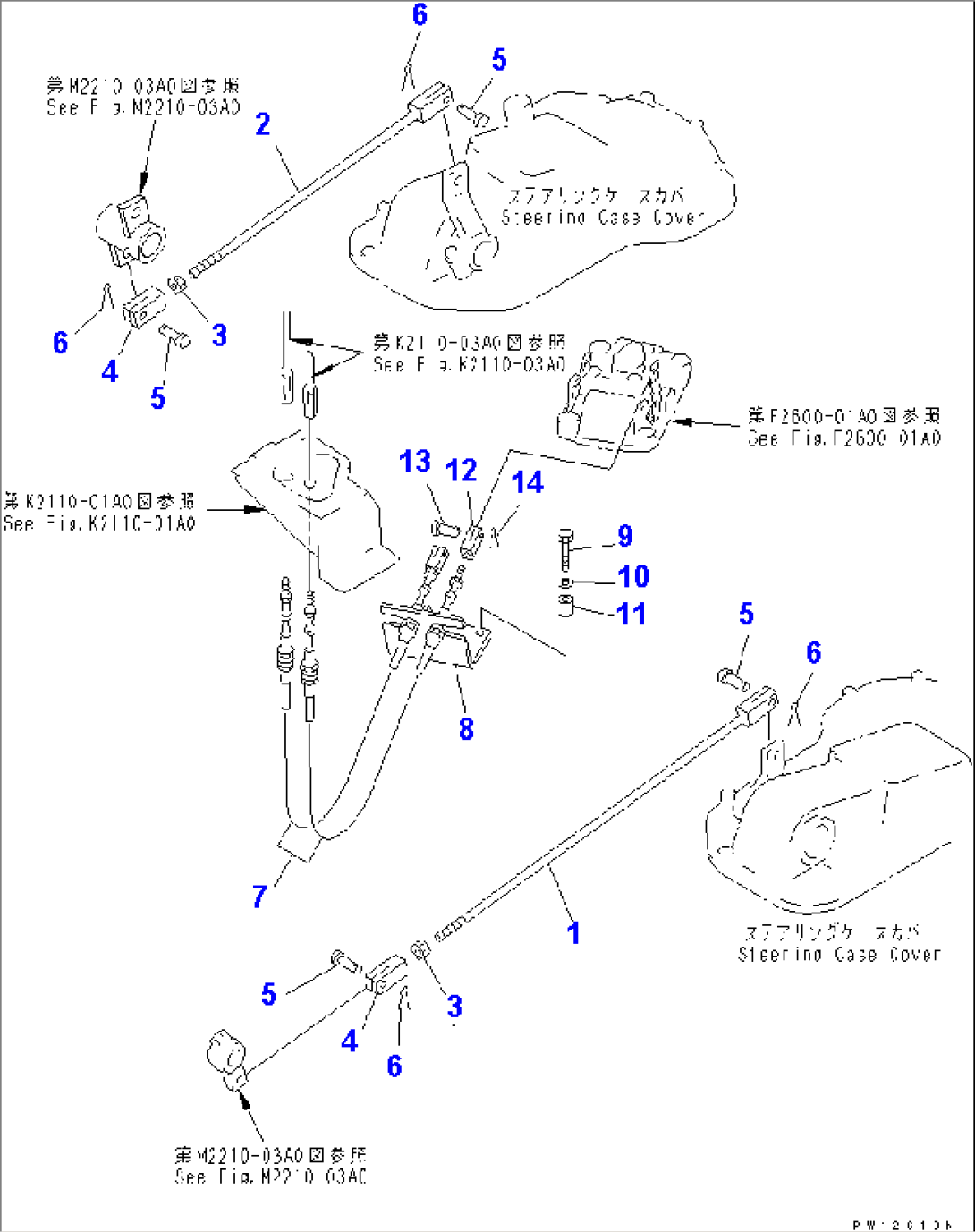 STEERING AND BRAKE LINKAGE (2/2)