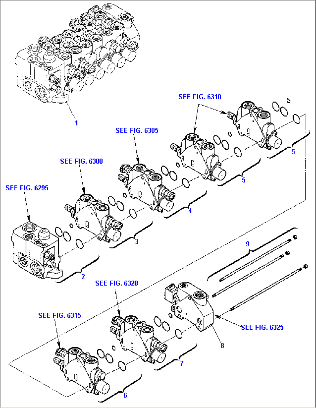 BACKHOE CONTROL VALVE (1/8)