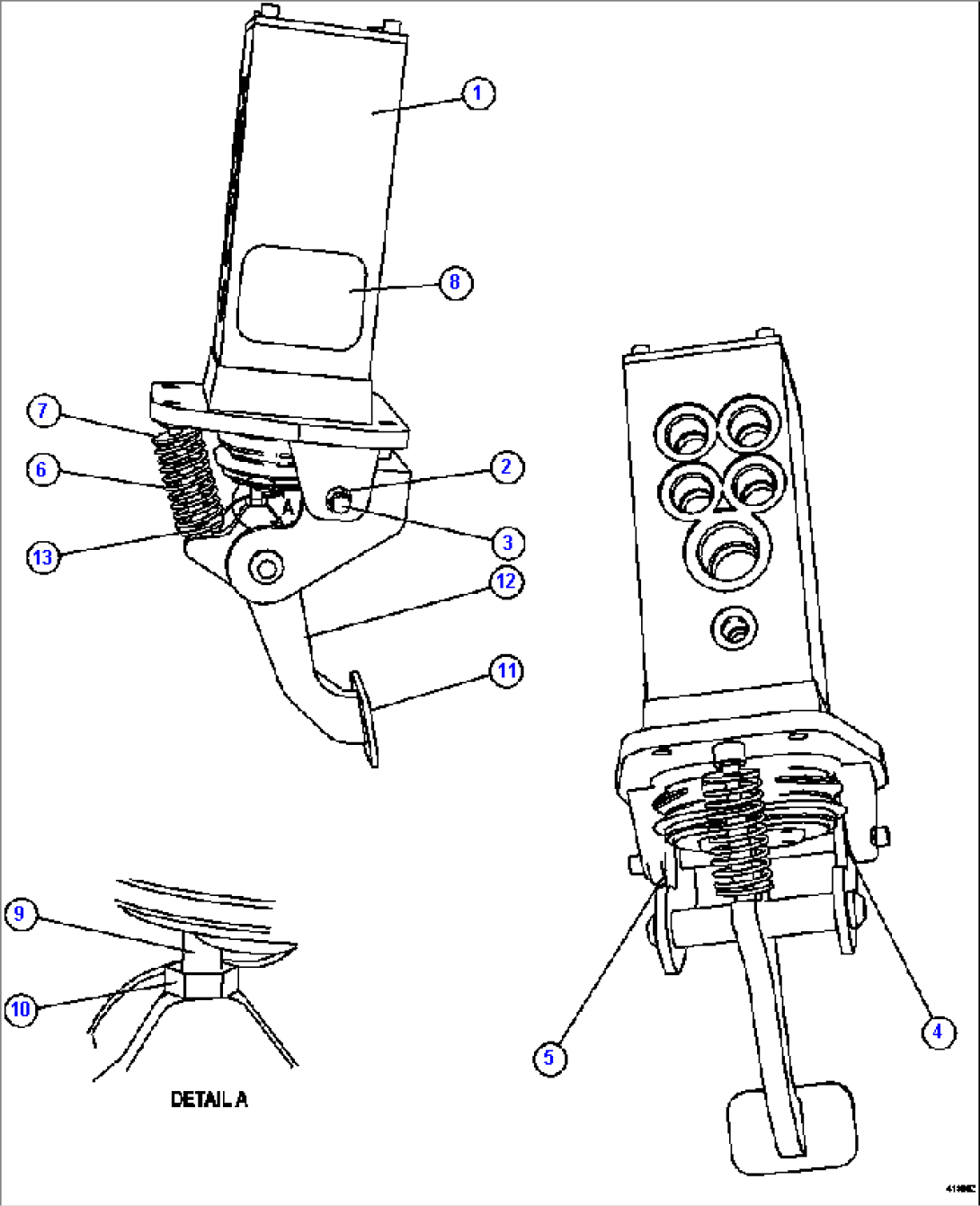 BRAKE VALVE PEDAL ASSEMBLY PC2025