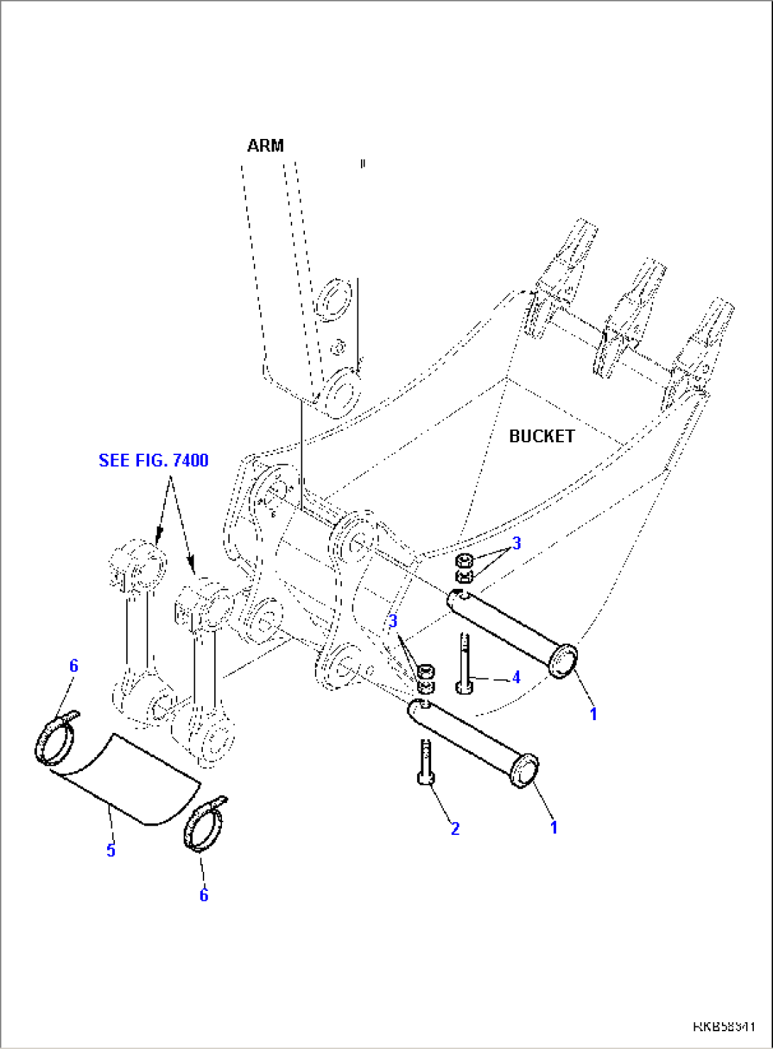 BUCKET PIN (1/2)