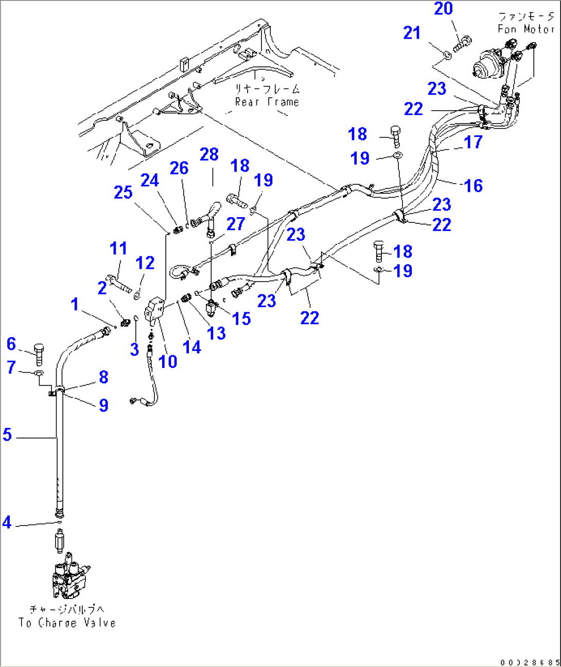 FAN DRIVE PIPING (FOR EU) (1/2)
