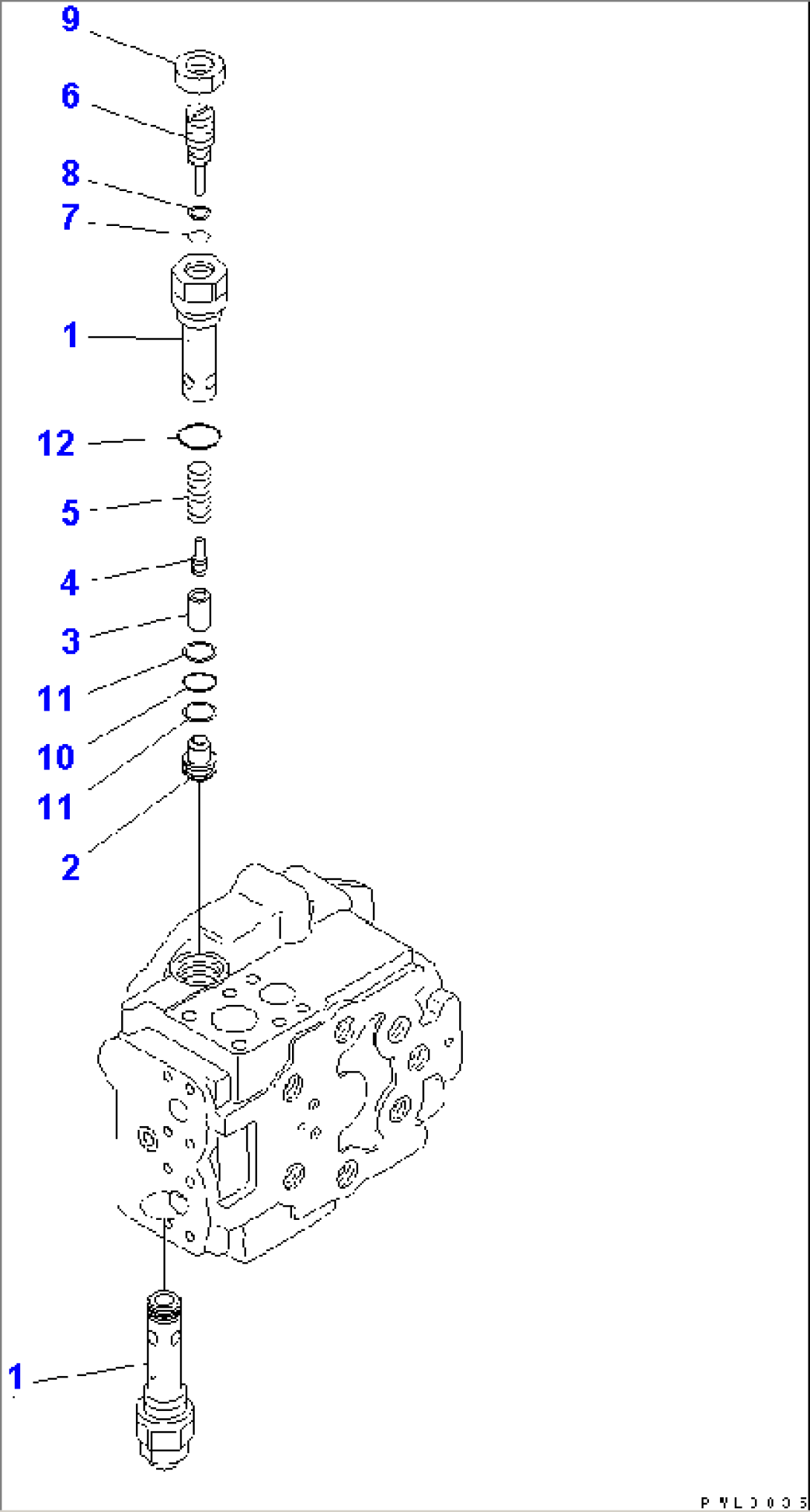 TRAVEL MOTOR (3/3)(#15039-)