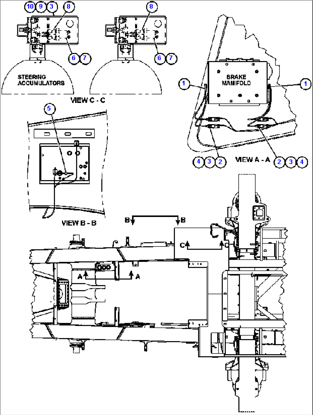 STEERING ACCUMULATOR PRESSURE SWITCH INSTL