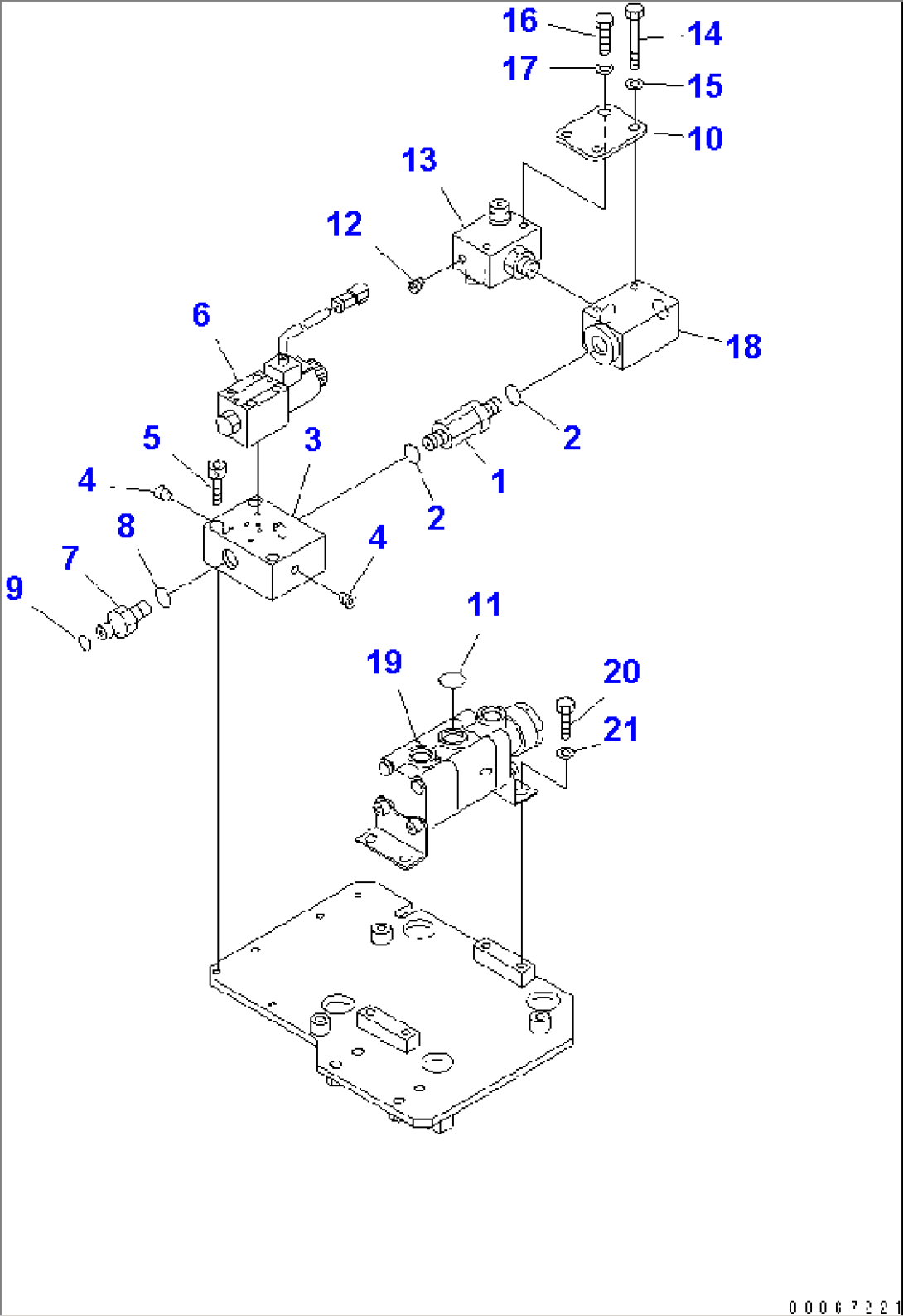 BRAKE PIPING (BLOCK TO FRONT BRAKE SHUTTLE VALVE) (2/2)(#10271-)