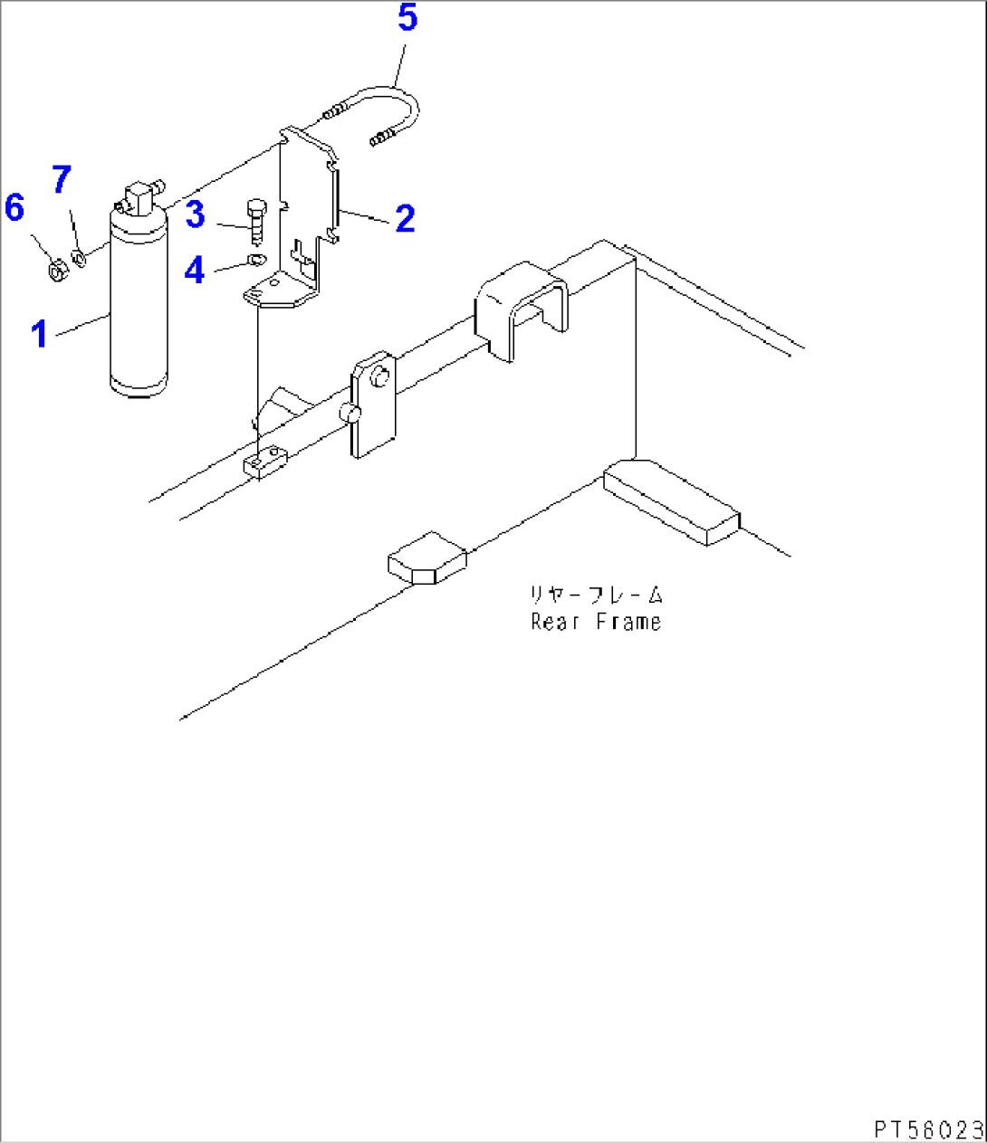 AIR CONDITIONER (RESERVOIR TANK AND BRACKET)(#5001-5999)