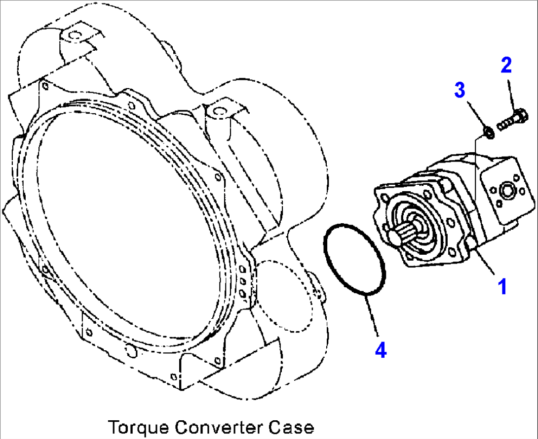 F4700-01A0 TORQUE CONVERTER AND TRANSMISSION PUMP MOUNTING