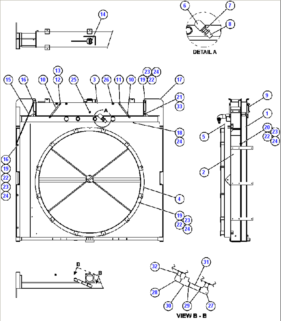 RADIATOR & SHROUD ASSEMBLY (PC1724)