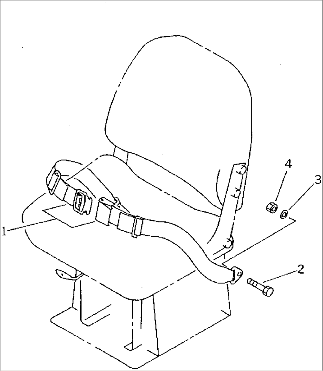 SEAT BELT (FOR RIGID SEAT)