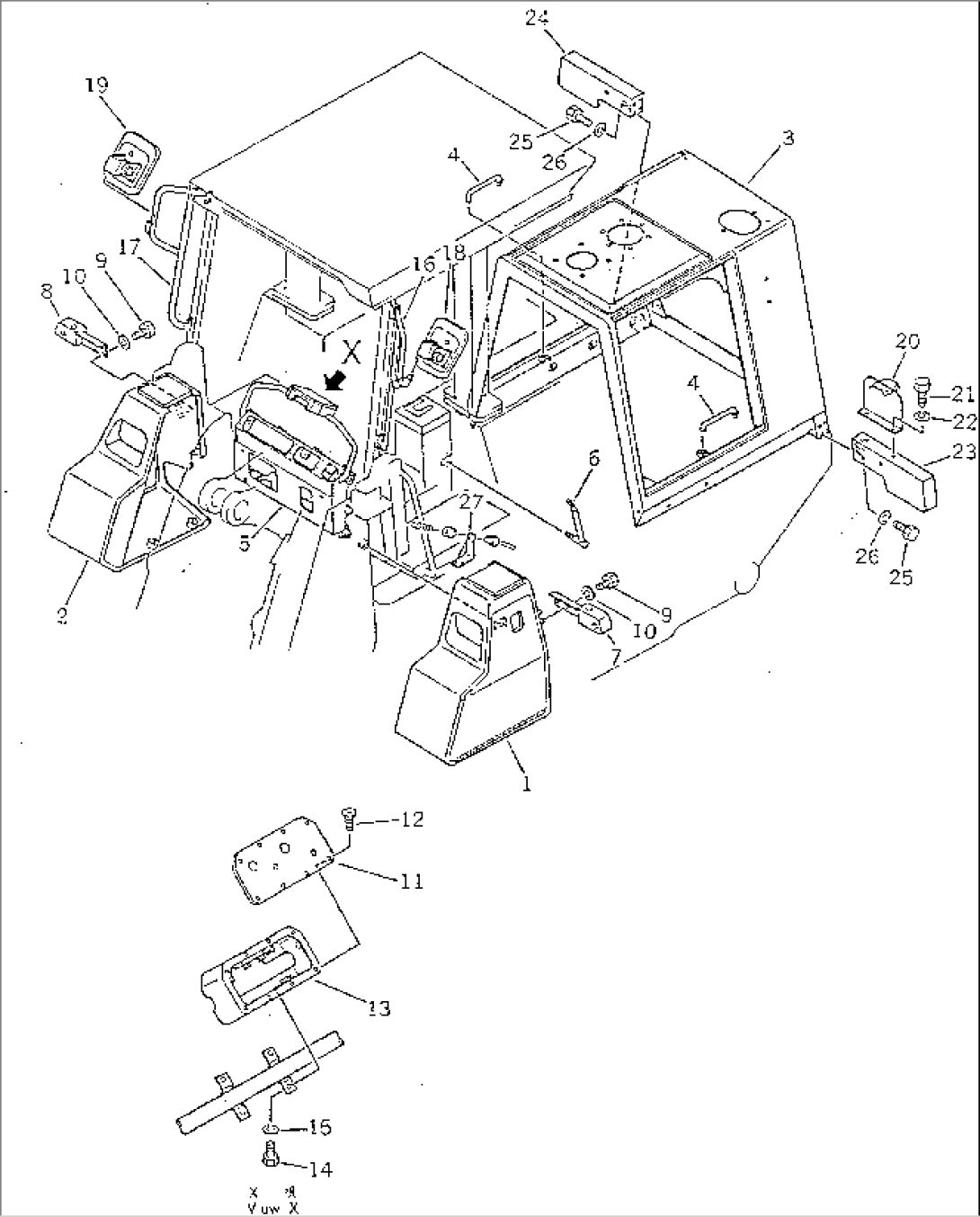 VEHICLE INSPECTION PARTS (1/5) (MODIFIED CHASSIS) (FOR JAPAN)