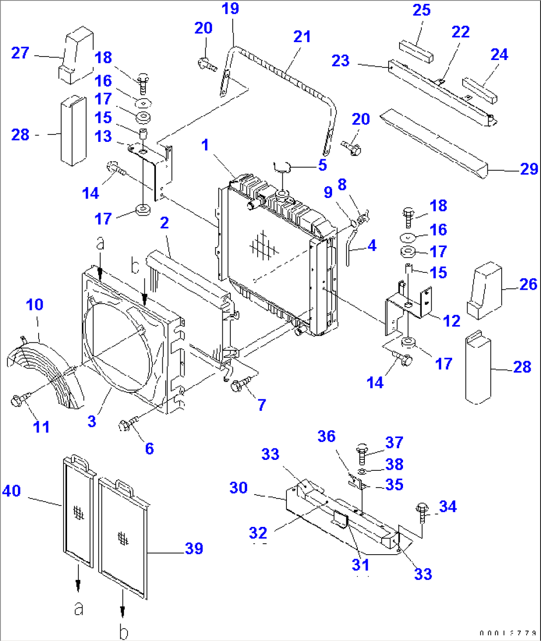 RADIATOR AND PIPING (LIVESTOCK RAISING SPEC.)