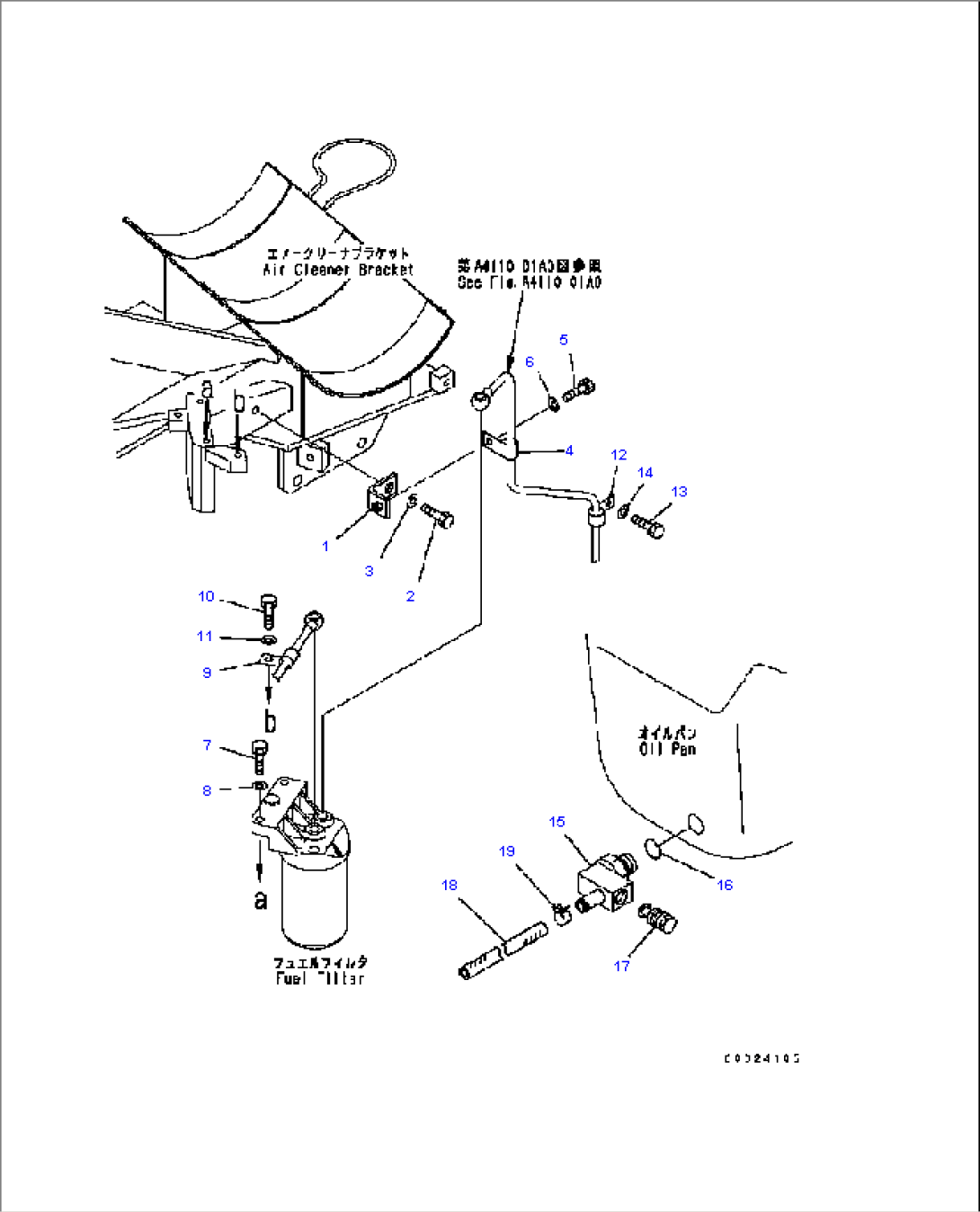 FUEL PIPING CLAMP