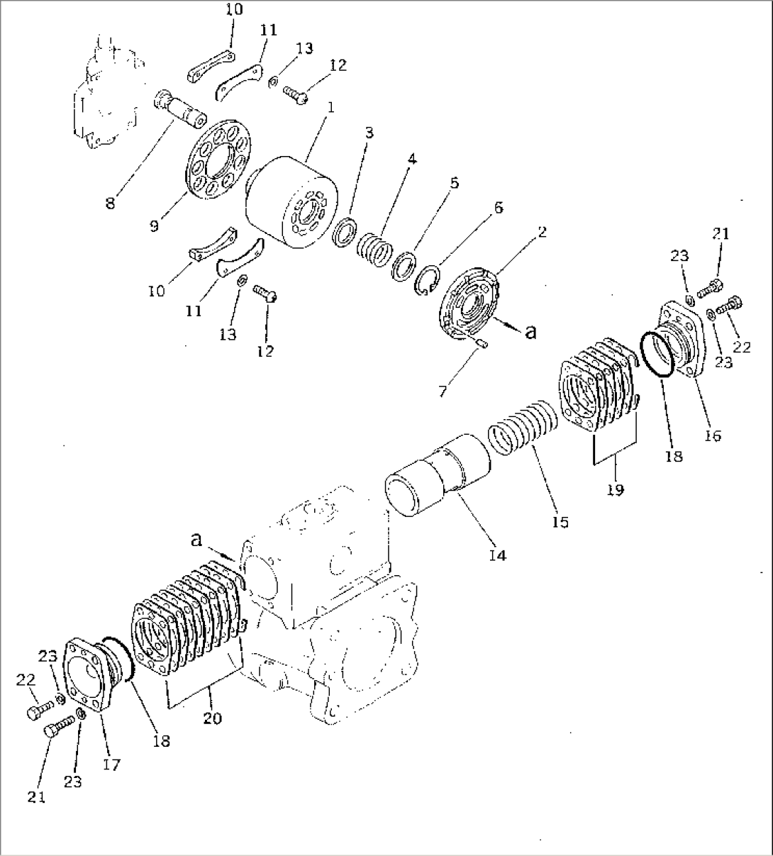 HYDRAULIC PUMP¤ REAR (1/2) (WITH OLSS)