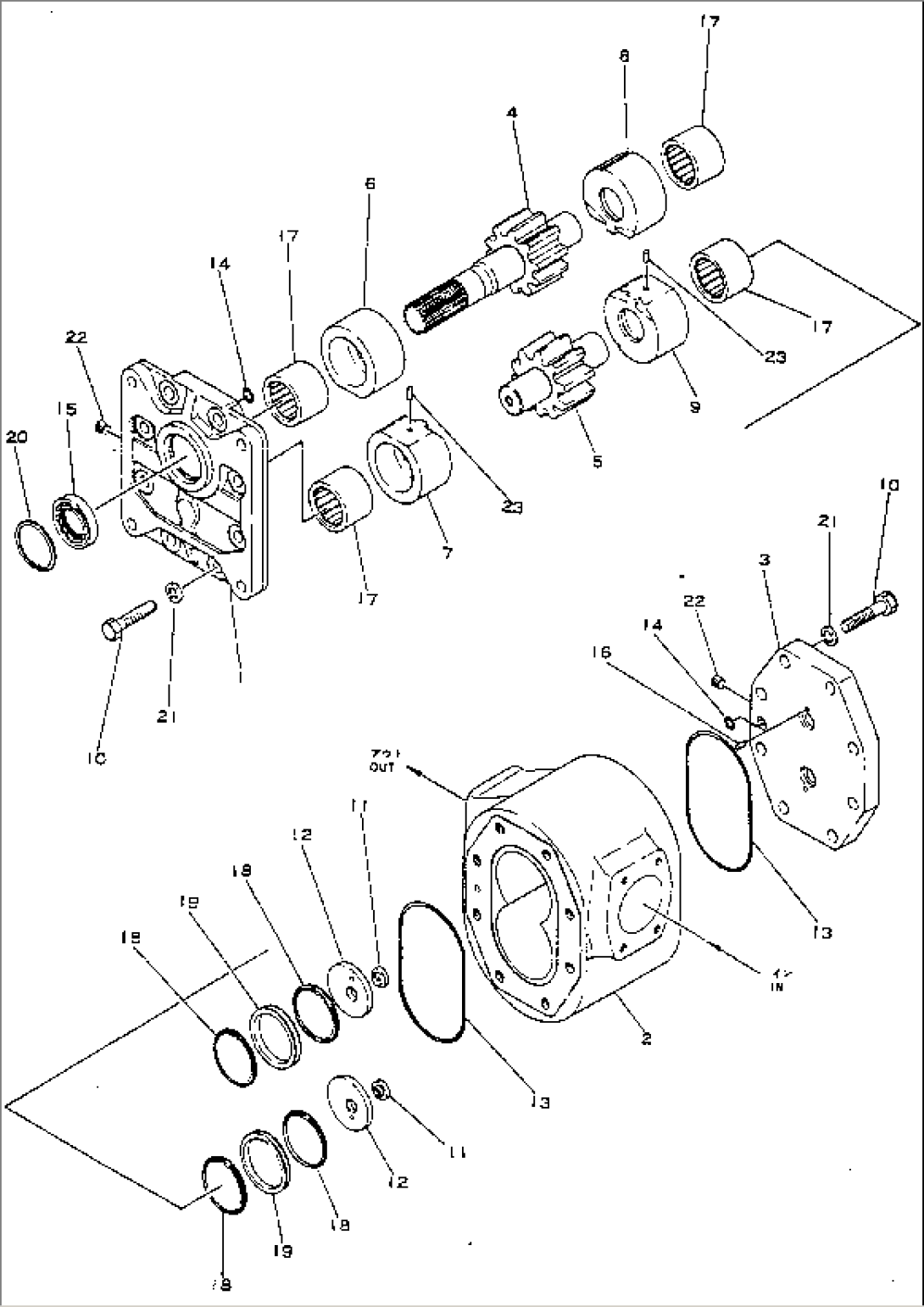 HYDRAULIC PUMP(#2001-)