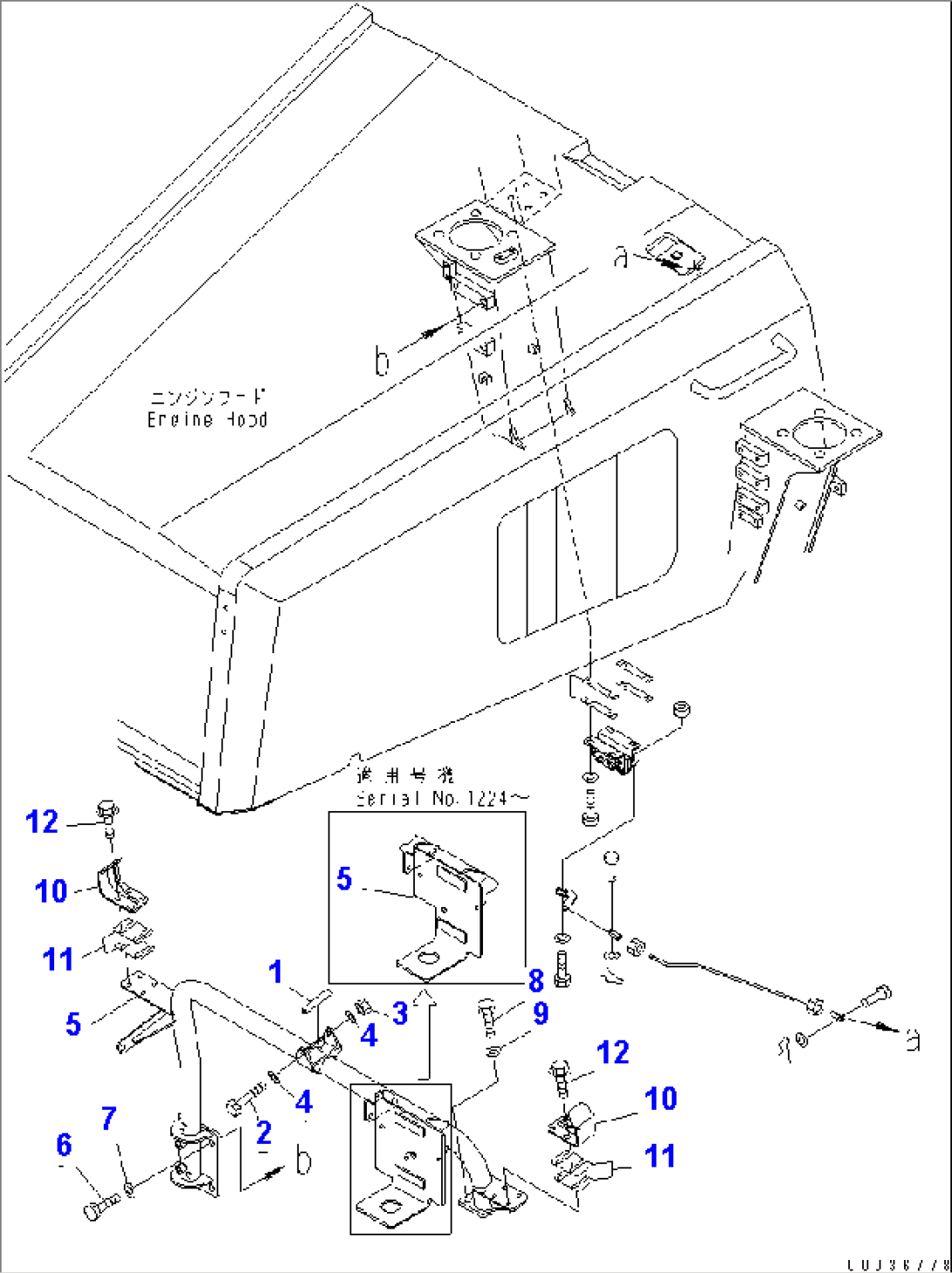 ENGINE HOOD RELATED PARTS (2/2)(#1173-)