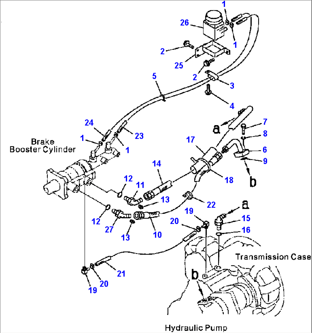 K4460-04A0 BRAKE CONTROL RESERVOIR TANK LINE
