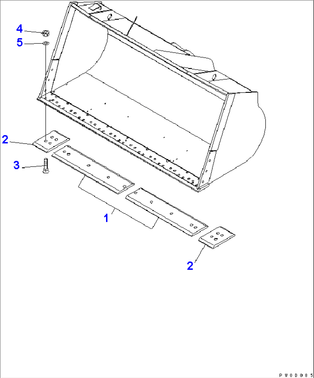 BOLT-ON CUTTING EDGE (LARGE SIDE EDGE TYPE)