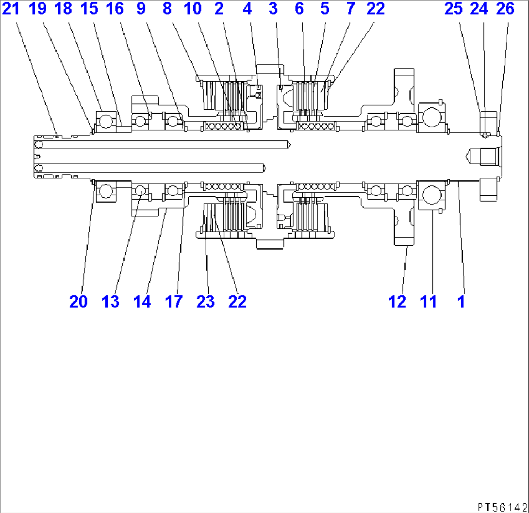 TRANSMISSION (FORWARD GEAR AND SHAFT)